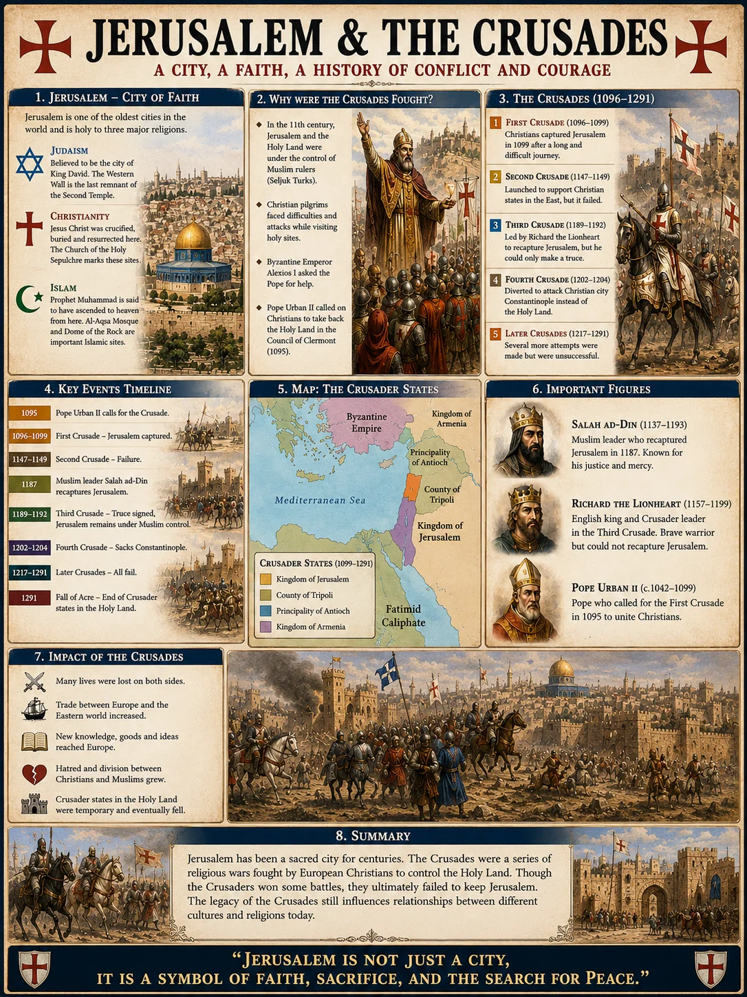 Jerusalem holy city Muslims Jews Christians significance Class 7