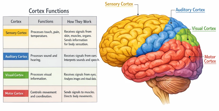 Cerebellum medulla pons hindbrain class 8 APSACS
